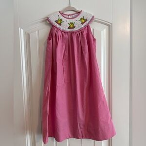Remember Nguyen size 5 smocked dress with frogs